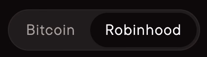 Select Bitcoin or Robinhood in the navigation bar.