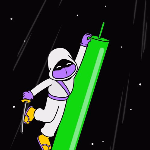 Pizza Ninjas celebrating 3,000 BTC of Liquidium volume